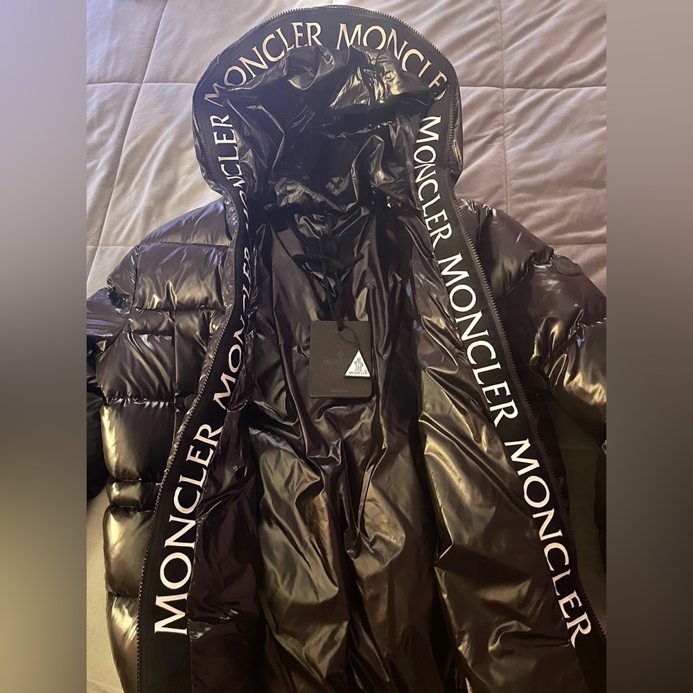 Moncler Black Puffer Jacket Size 1